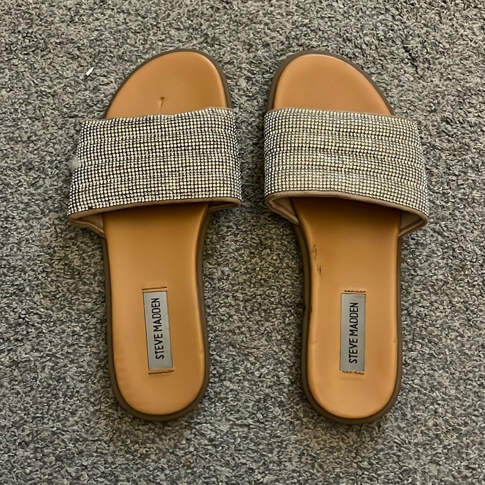 Steve Madden Rhinestone Sandals - Picture 2 of 6